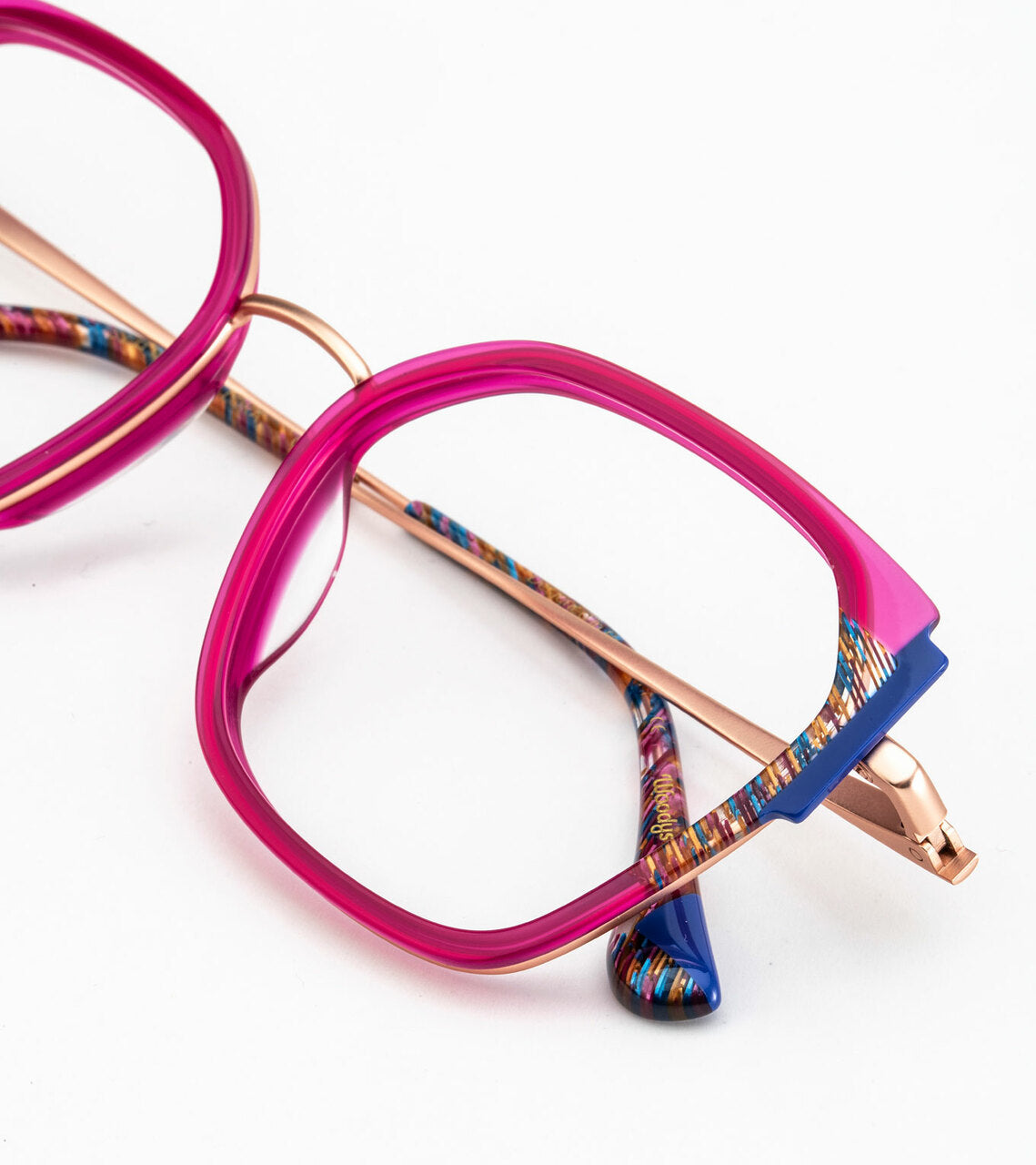 Woodys – Lora | Lunettes de vue femme combiné rose gold & rose