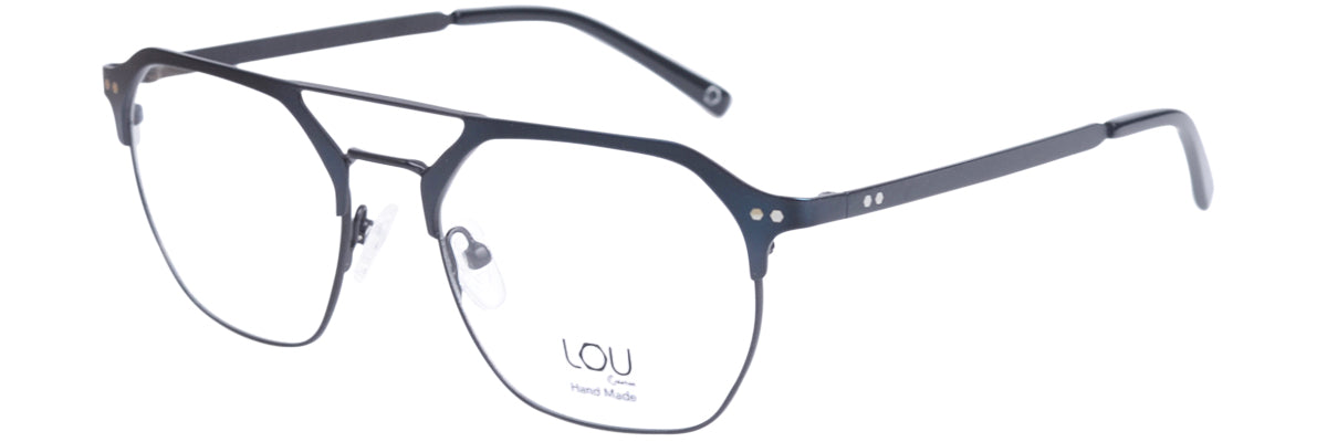 Lou – MM17 | Lunettes de vue homme métal noir et bleu