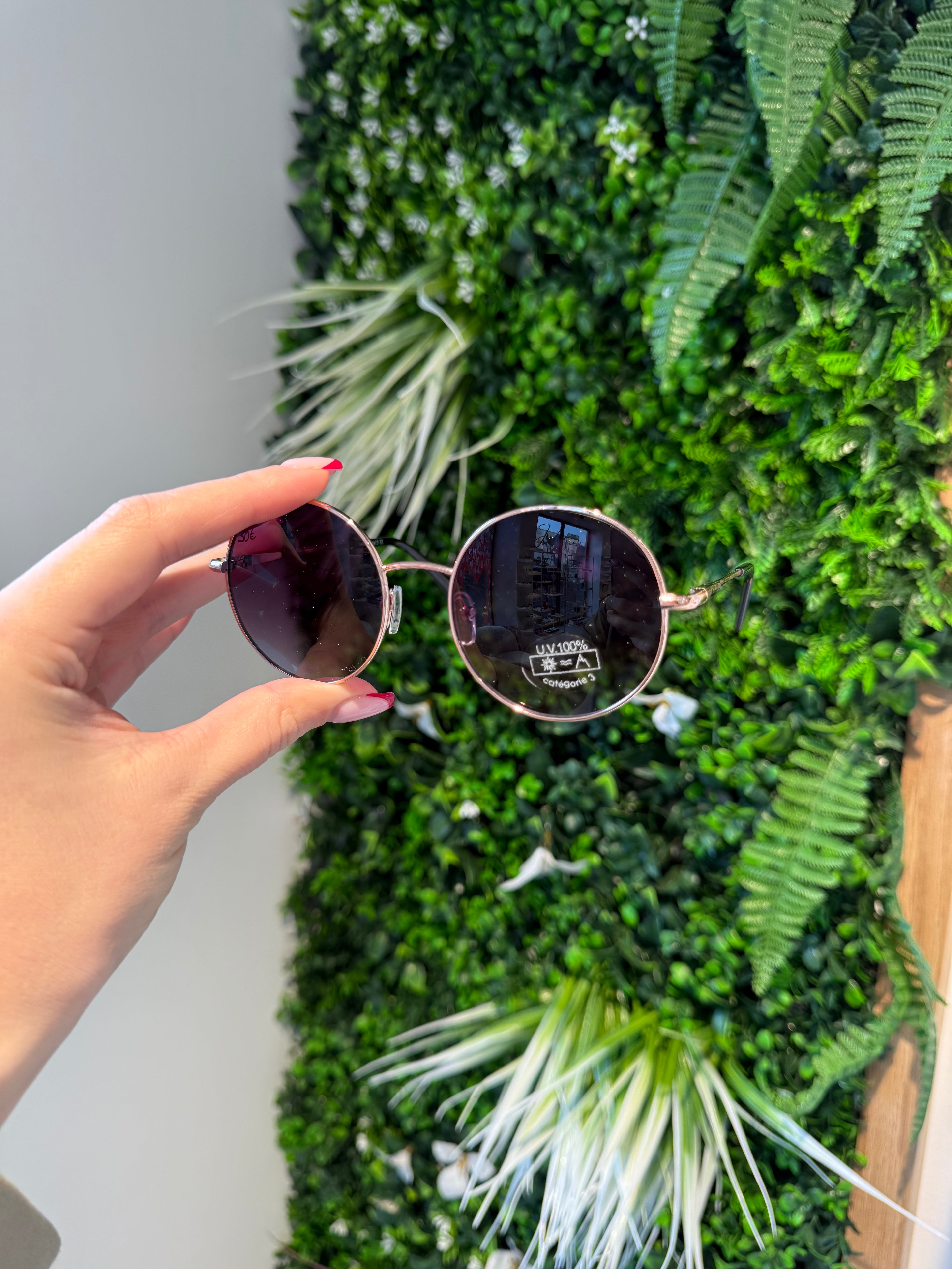 IKALY S368 – Lunettes de soleil femme rose gold et verres dégradés