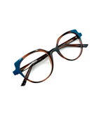 IKALY – OP416 | Lunettes de vue femme écaille et bleu