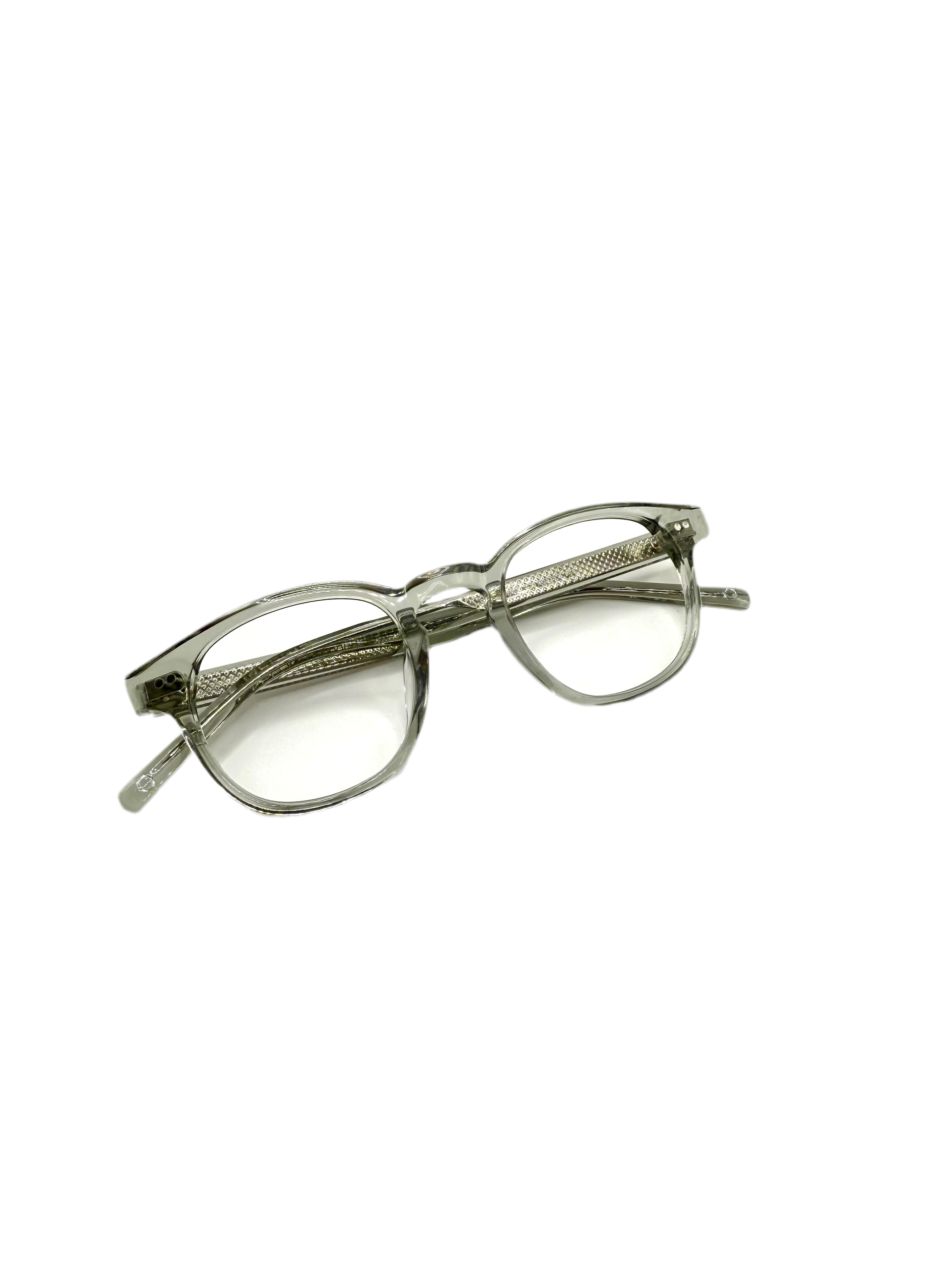 Lou – AM55 | Lunettes de vue homme acétate cristal vert