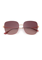 IKALY S382 – Lunettes de soleil femme métal Or Rose & Framboise