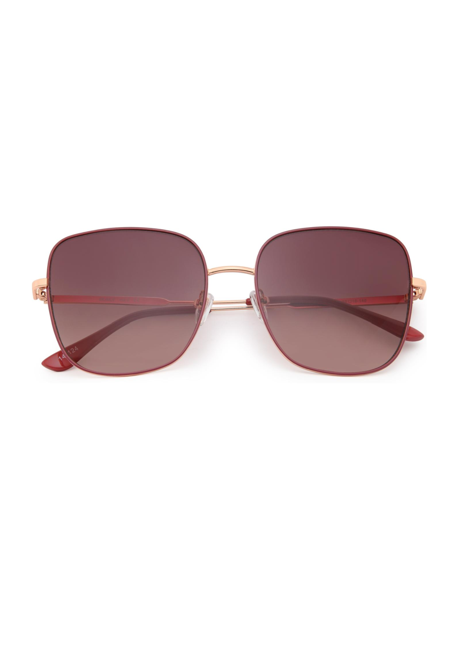 IKALY S382 – Lunettes de soleil femme métal Or Rose & Framboise