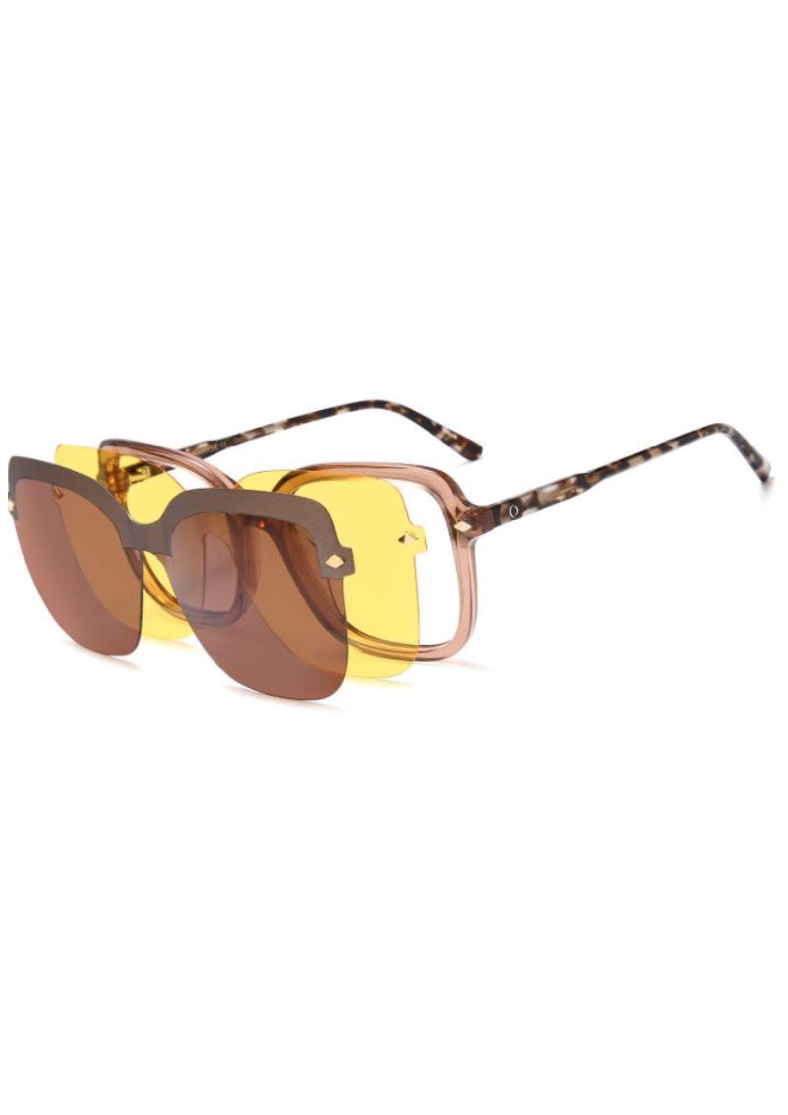 OSMOSE OCP651 | Lunettes de vue femme cristal rose à clip