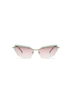 KOMONO Brook – Lunettes de soleil percée femme rose et verte