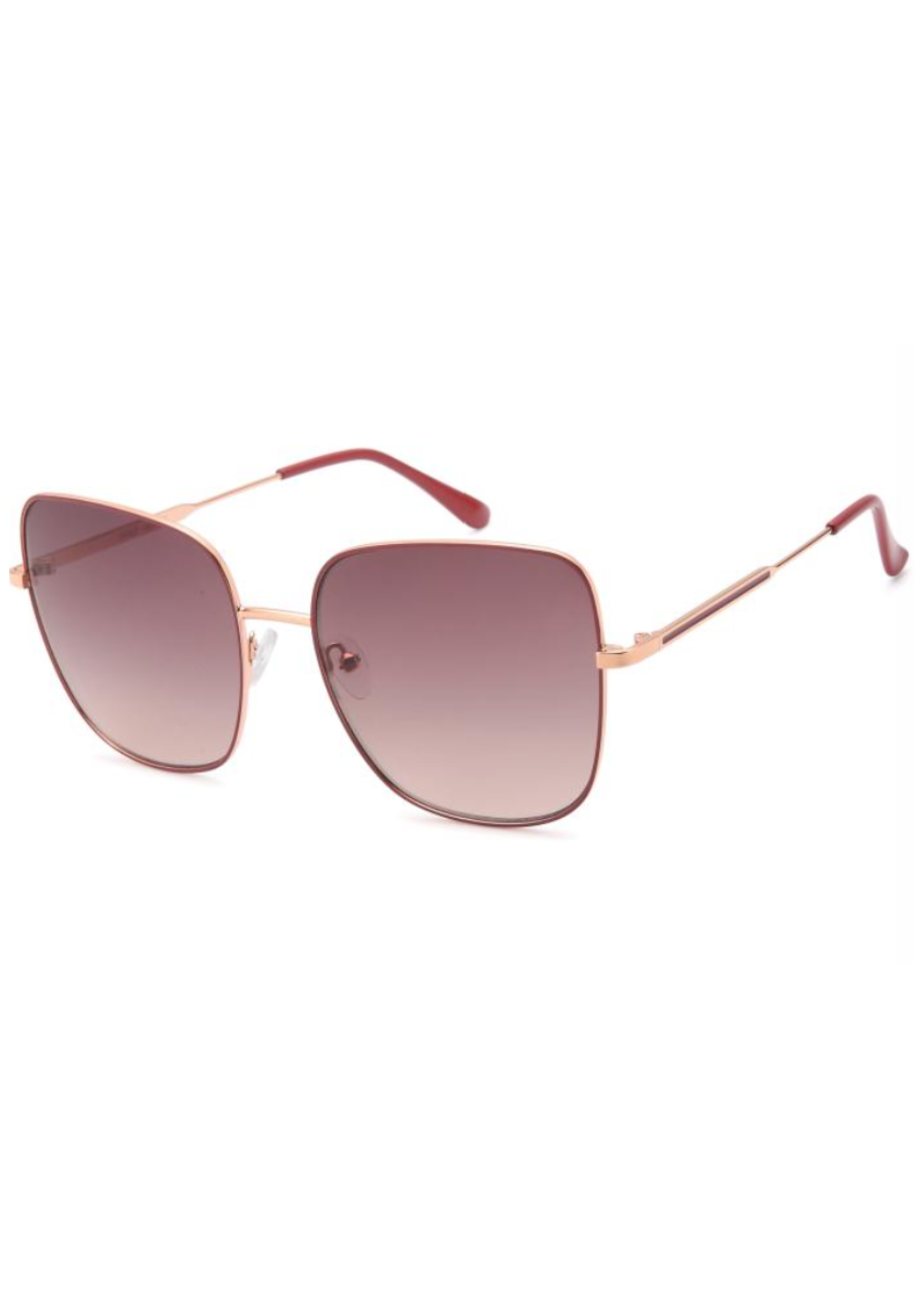 IKALY S382 – Lunettes de soleil femme métal Or Rose & Framboise