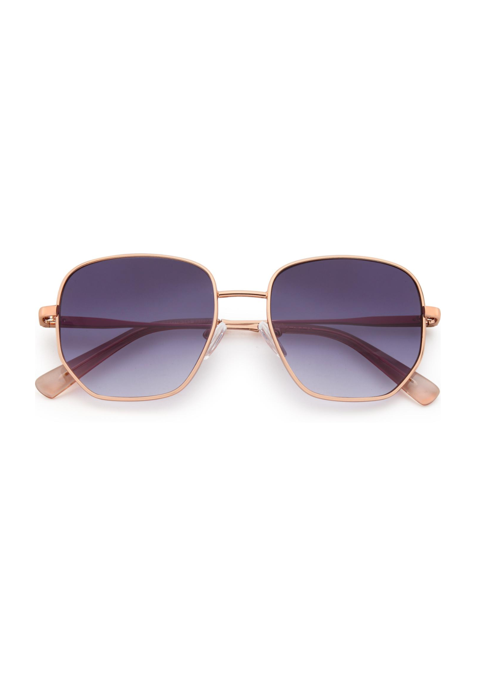 IKALY S378 – Lunettes de soleil femme métal or rose