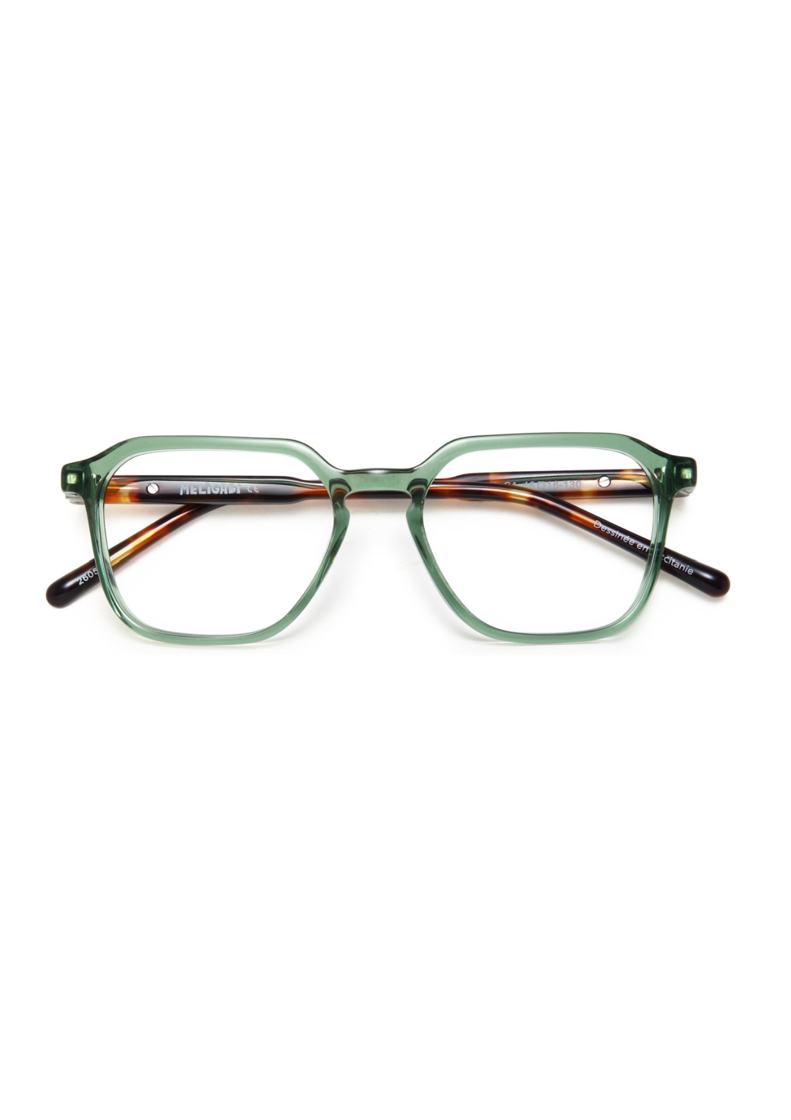 OSMOSE - MG011 | Lunettes de vue enfant MELIGABI cristal vert charnière 360°