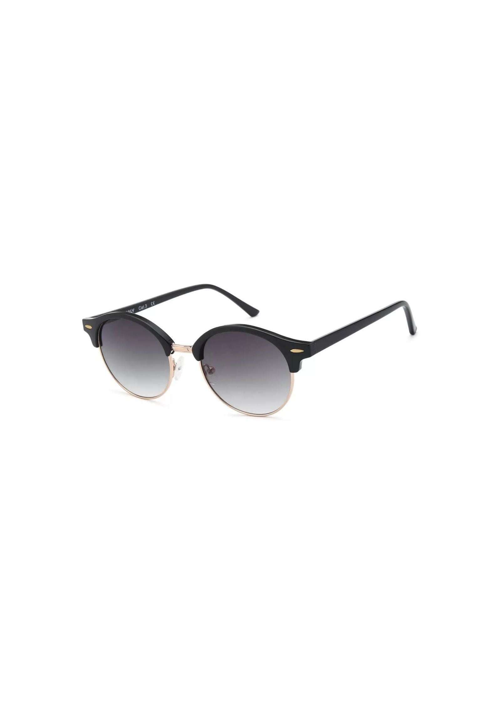 IKALY SP4287 – Lunettes de soleil homme combiné noir et argenté