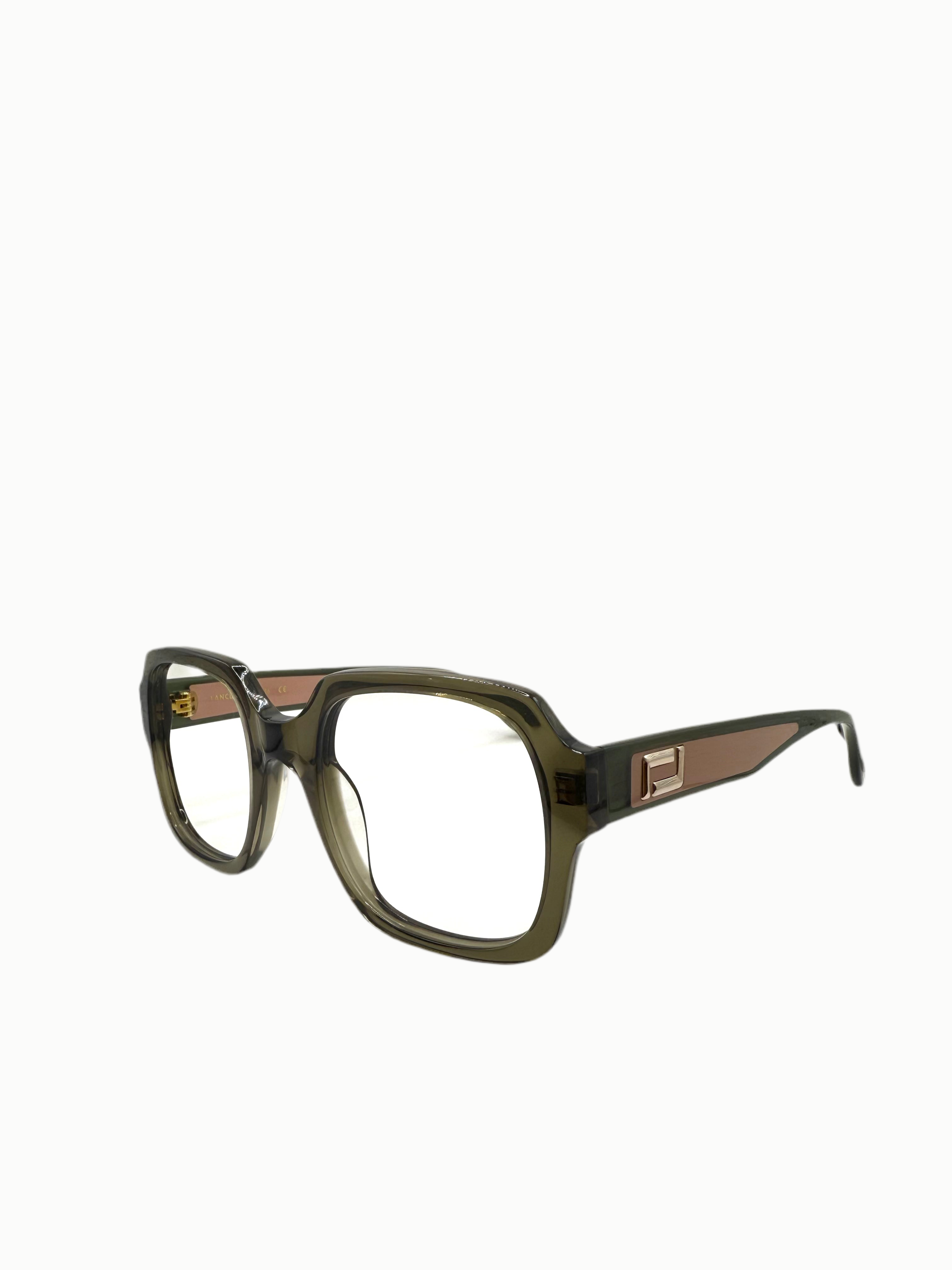 LANCEL – LA90076 | Lunettes de vue femme kaki & rose