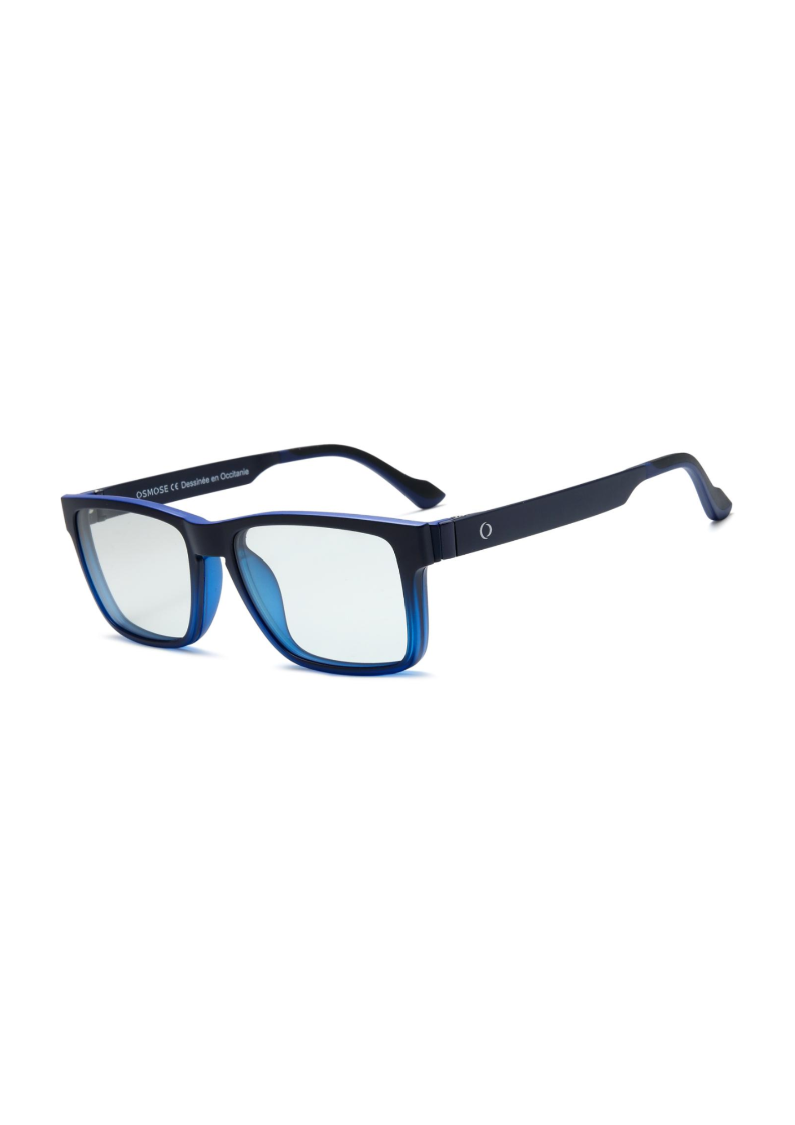 OSMOSE - OCP509 | Lunettes de vue homme ultem bleu mat à clip photochromique