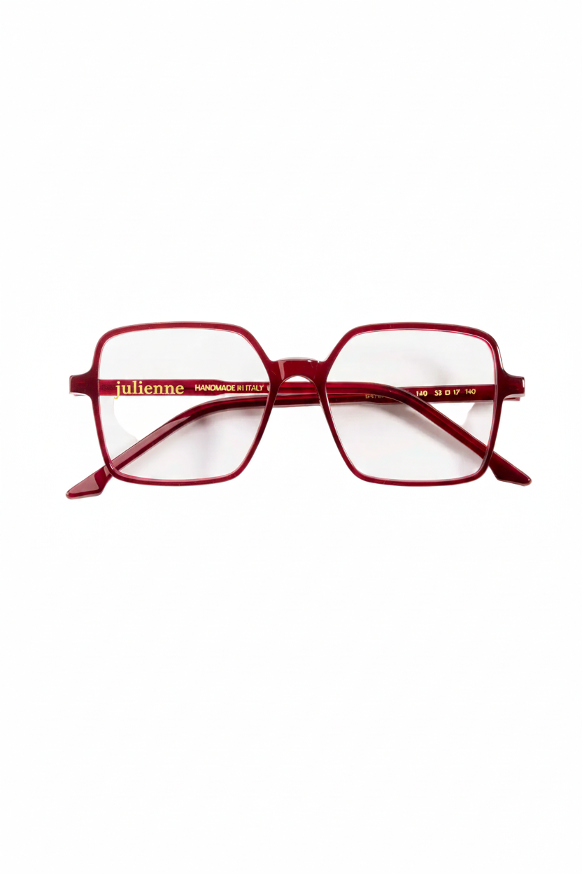 LA BATGIRL – Lunettes de vue - rouge bordeaux | JULIENNE