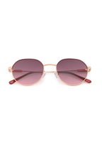 IKALY S392 – Lunettes de soleil femme métal doré verres brun