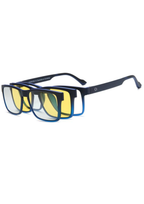 OSMOSE - OCP509 | Lunettes de vue homme ultem bleu mat à clip photochromique