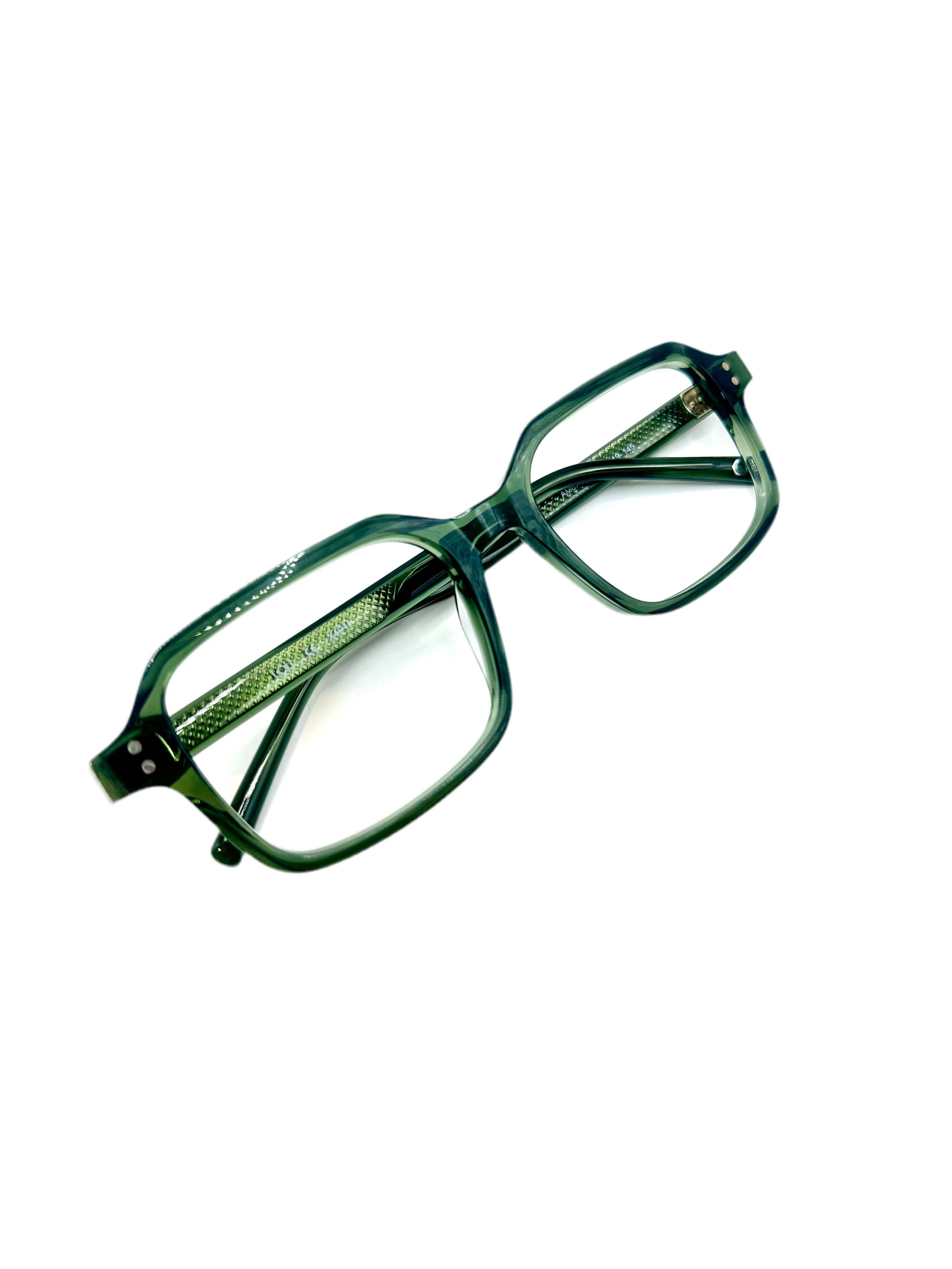 Lou – AM67 | Lunettes de vue homme cristal vert en acétate