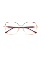 IKALY – P329 | Lunettes de vue femme or rose et bordeaux