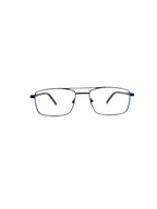 IKALY – P190 | Lunettes de vue homme bleu double pont en métal