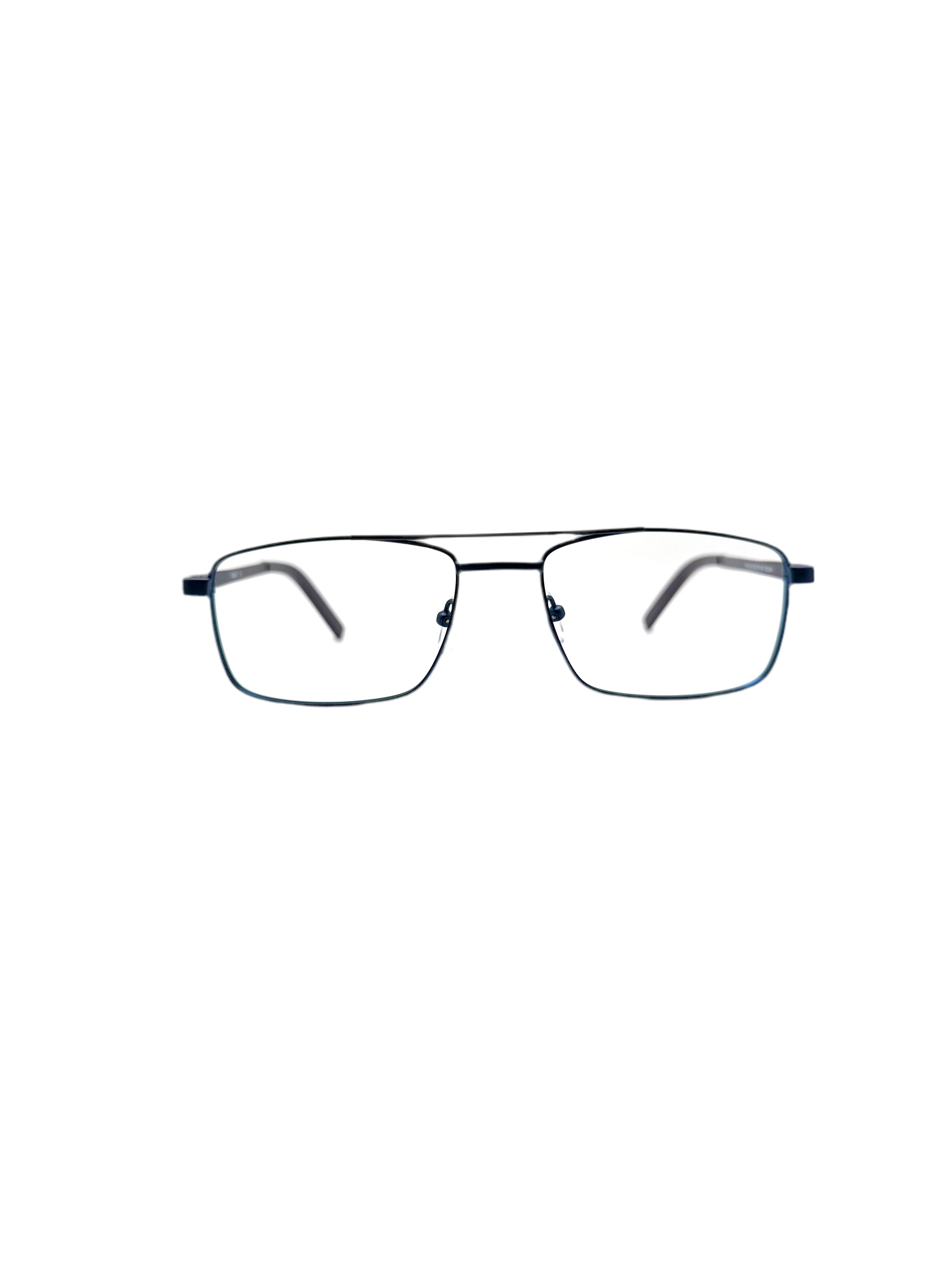 IKALY – P190 | Lunettes de vue homme bleu double pont en métal