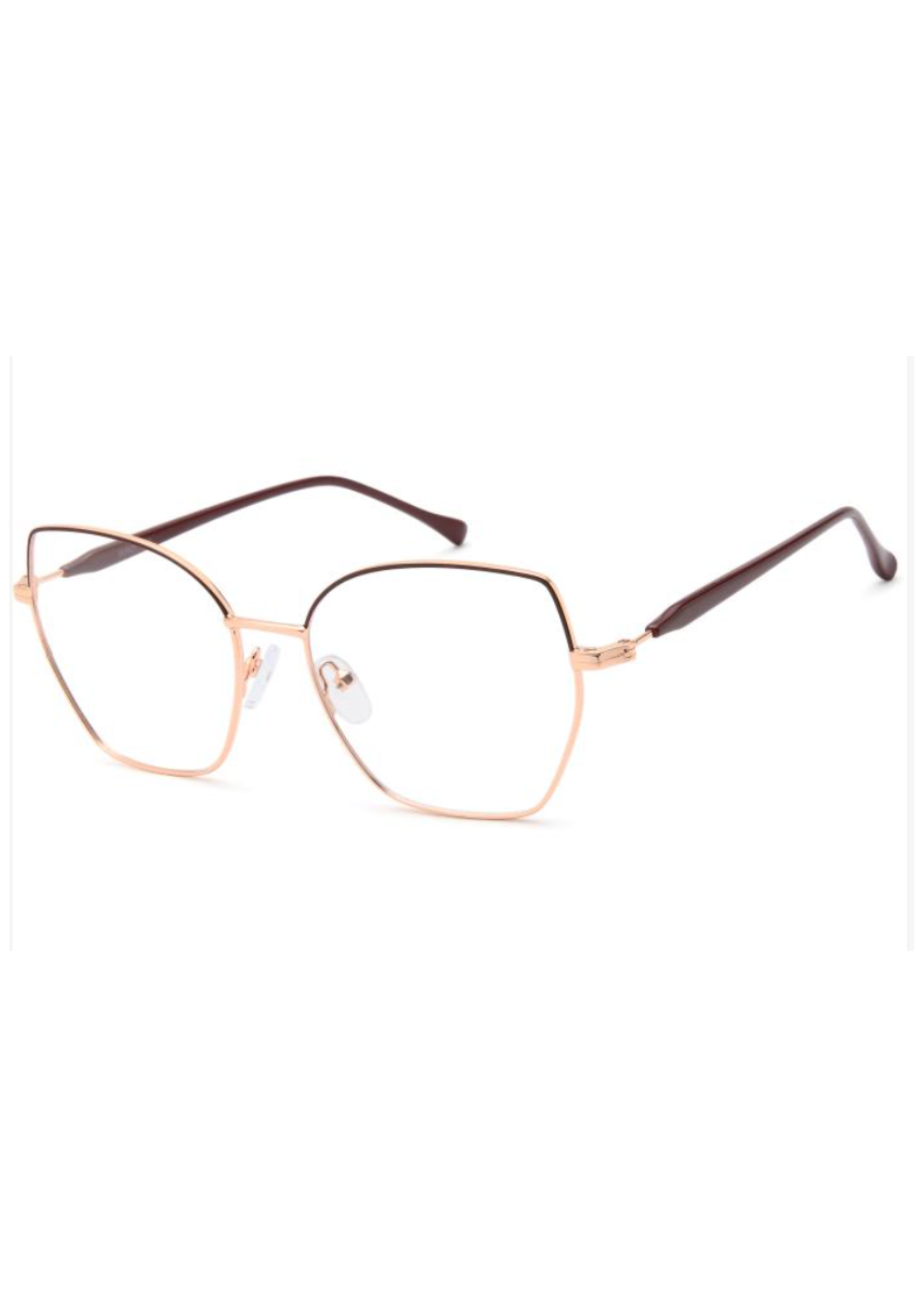 IKALY – P329 | Lunettes de vue femme or rose et bordeaux