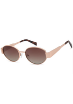 IKALY S393 – Lunettes de soleil femme métal rose gold verres brun