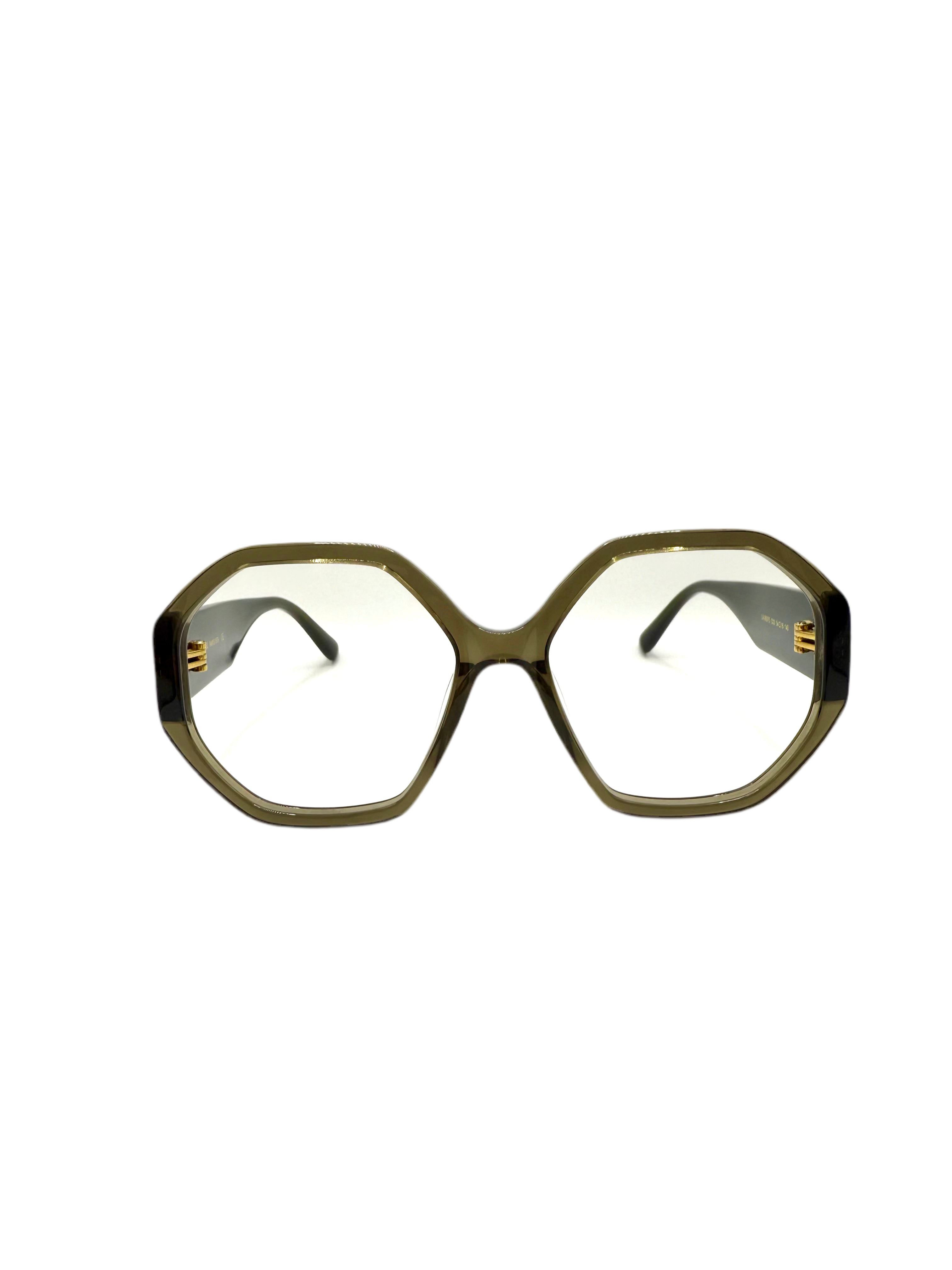 LANCEL – LA90075 | Lunettes de vue femme cristal kaki