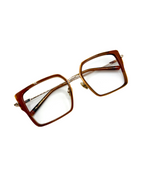 LE PARC – Bo | Lunettes de vue femme combiné doré et orange