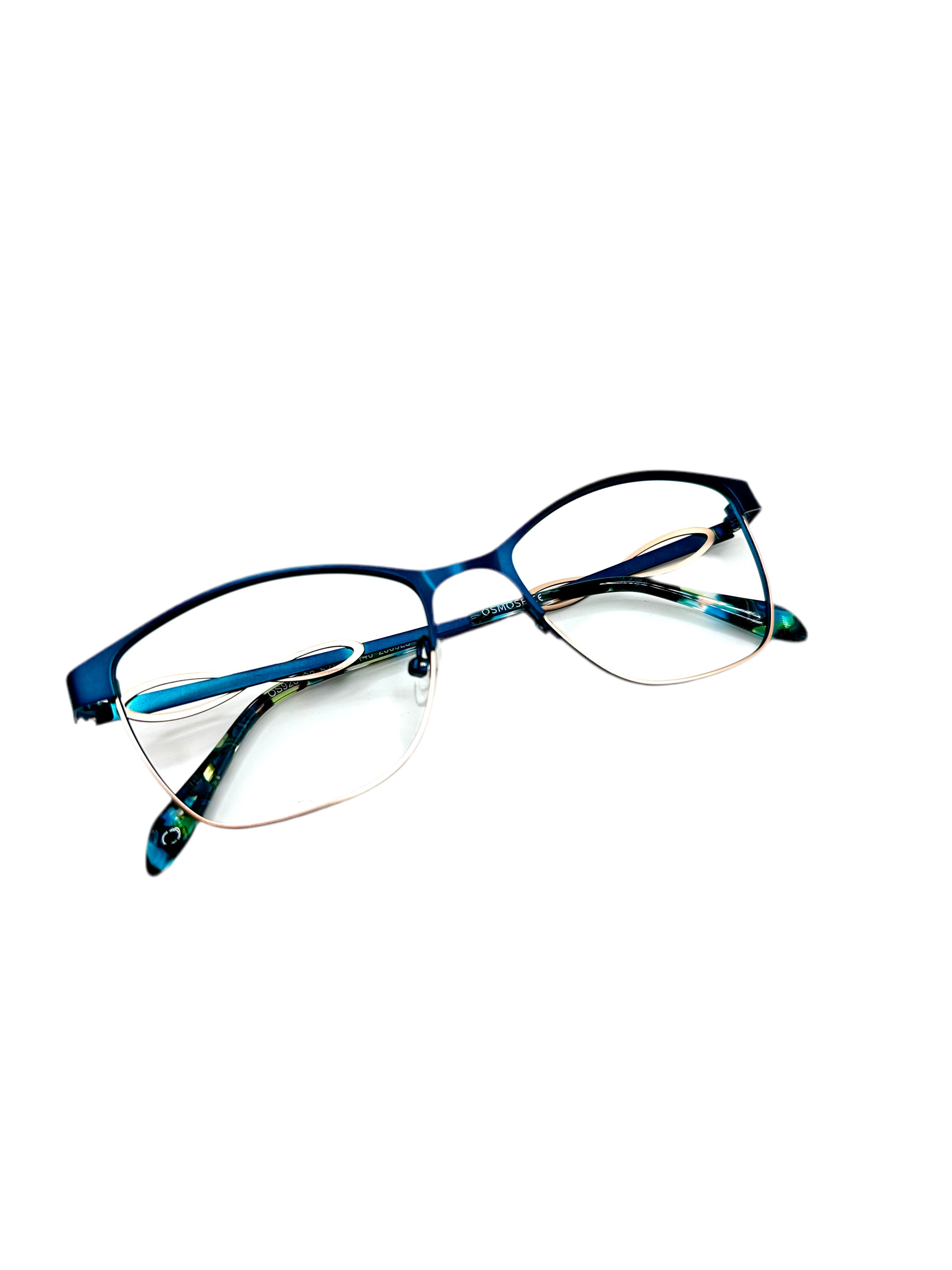 OSMOSE - OS928 | Lunettes de vue femme métal bleu et rose gold