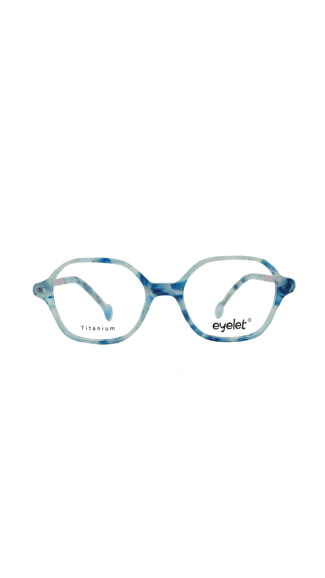 EYELET - SING | LUNETTES DE VUE ENFANTS ACÉTATE ECAILLE BLEU BRANCHE TITANE