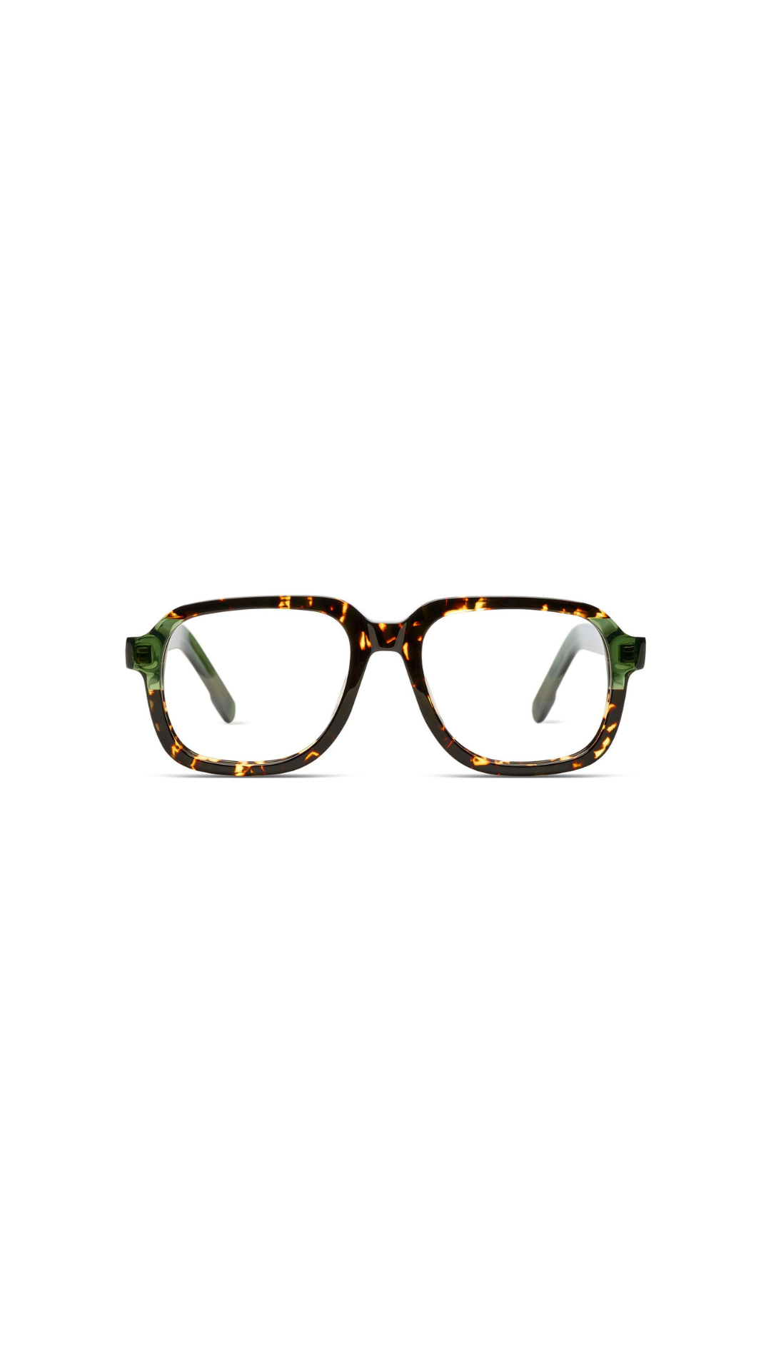 KOMONO – The Tatum | Lunettes de vue homme acétate écaille branche verte