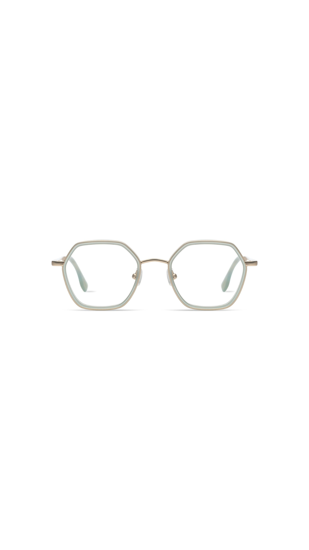 KOMONO – The Nora slim | Lunettes de vue femme combinée doré et bleu