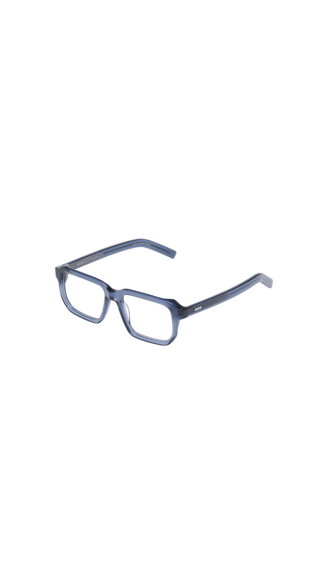KOMONO – The Nico | Lunettes de vue homme acétate cristal bleu