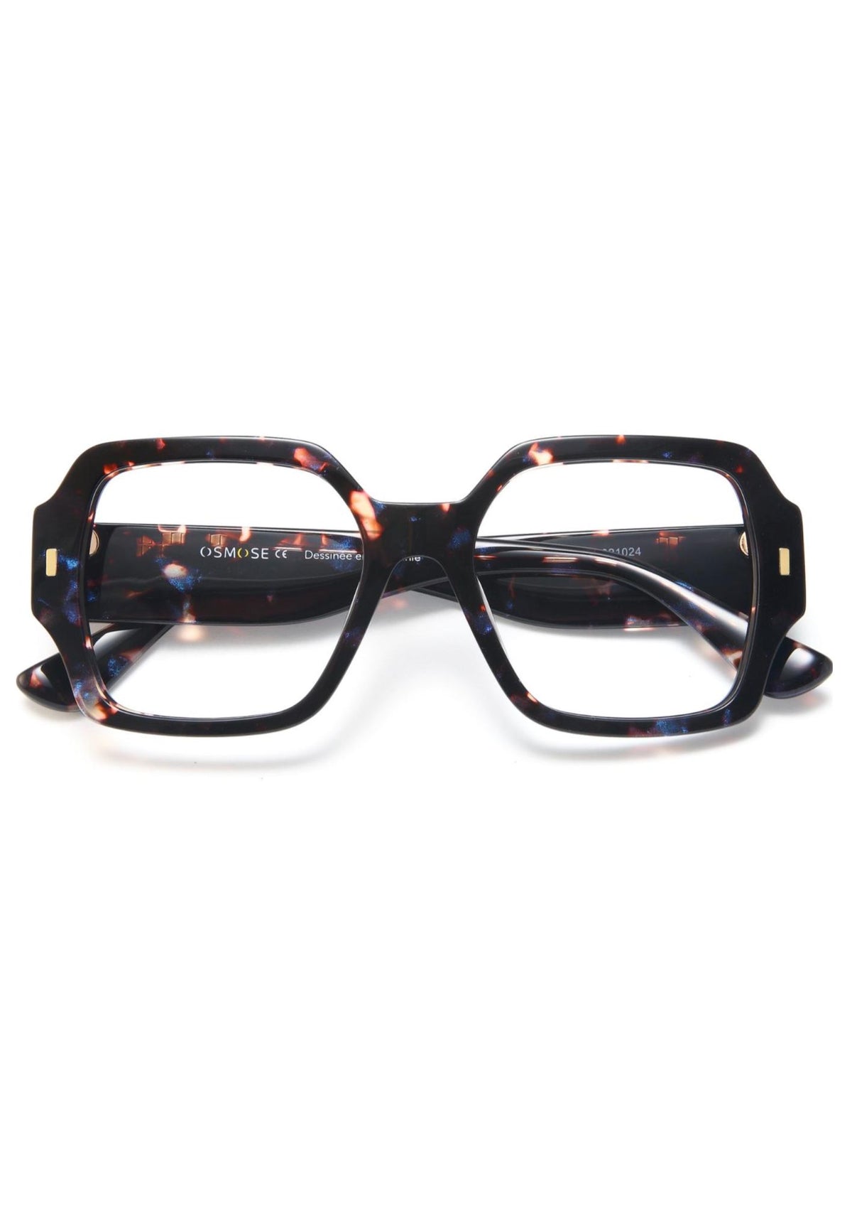 OSMOSE OCP612 | Lunettes de vue femme écaille bleu à clip