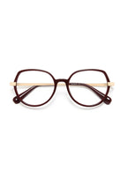 IKALY – OP438 | Lunettes de vue femme Bordeaux et beige