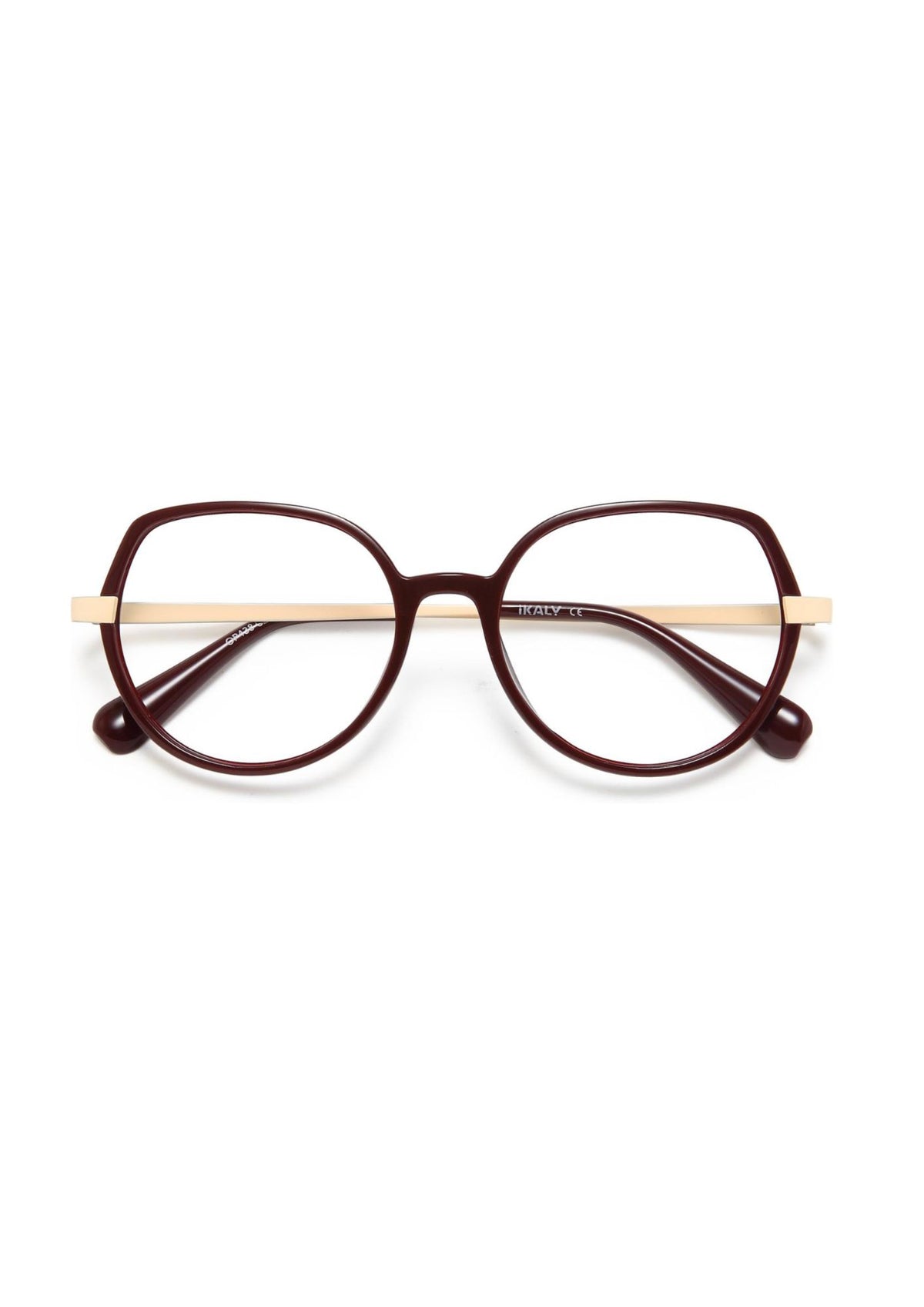 IKALY – OP438 | Lunettes de vue femme Bordeaux et beige