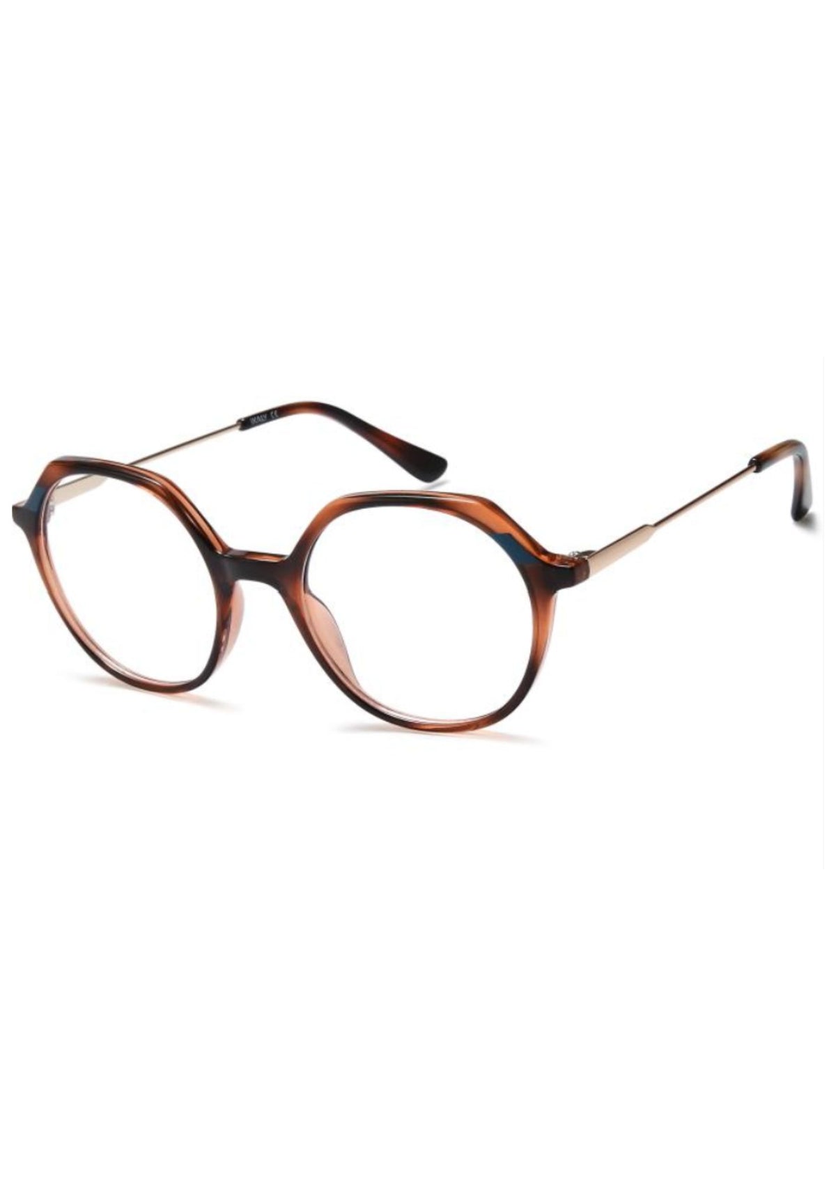 IKALY – OP421 | Lunettes de vue femme écaille et branche doré