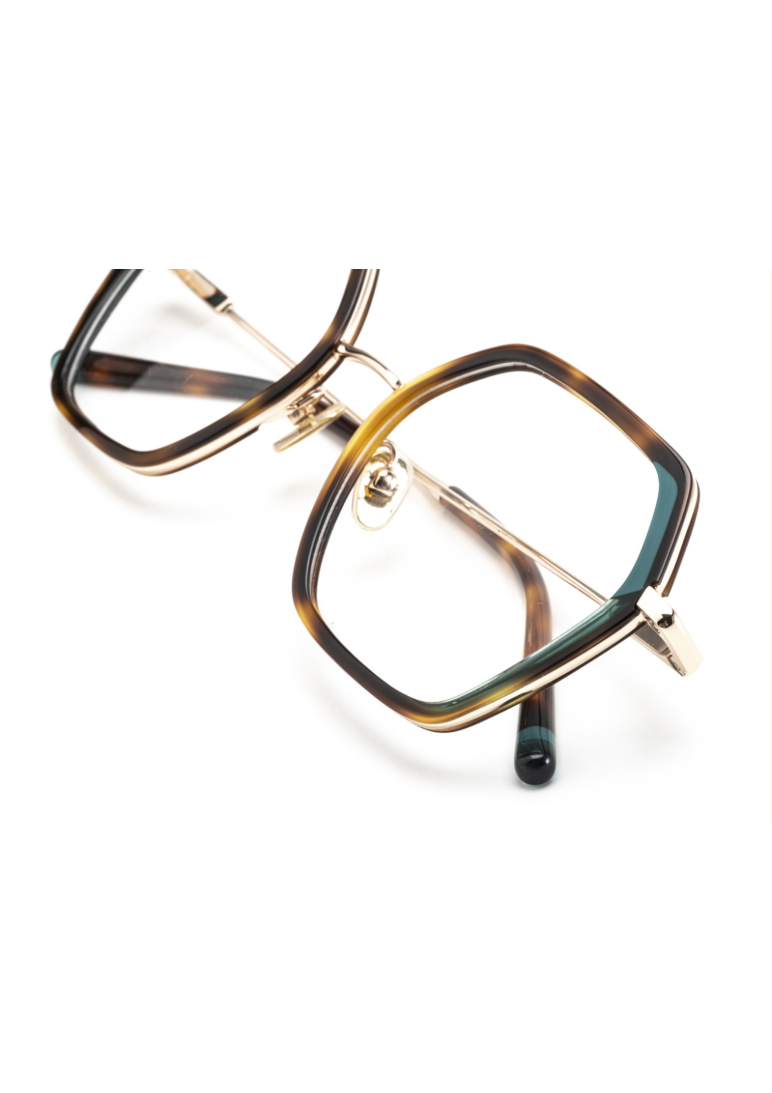 LE PARC – Raha | Lunettes de vue femme combiné doré, écaille et bleu