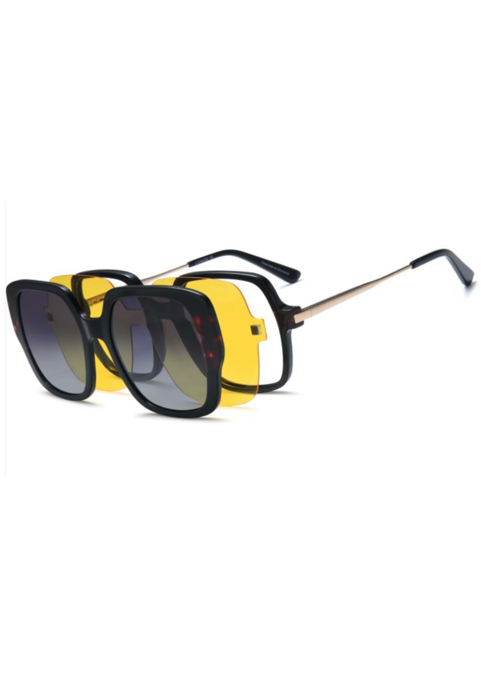 OSMOSE OCP591 | Lunettes de vue femme noir et doré à clip