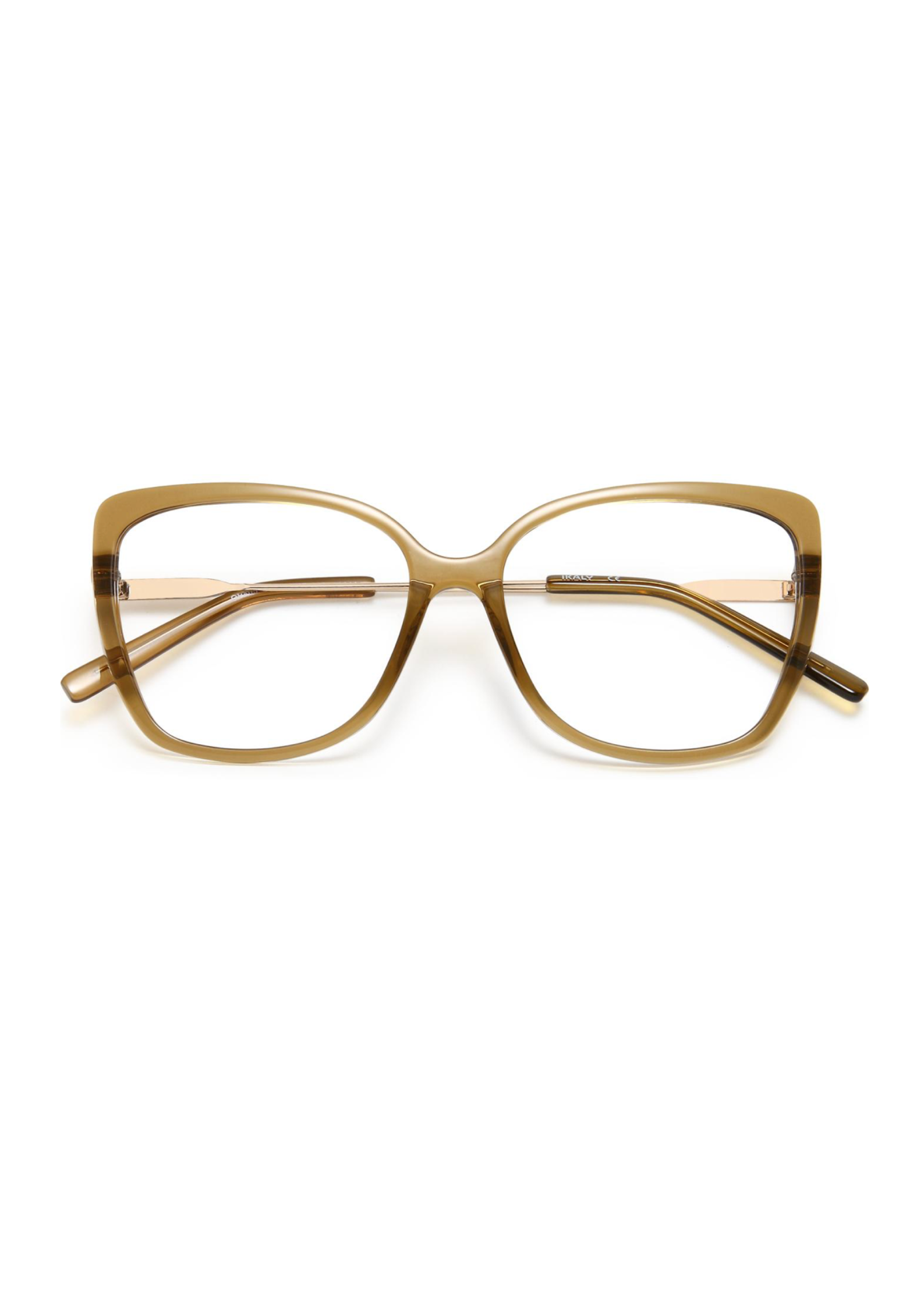 IKALY – OP405 | Lunettes de vue femme cristal vert et doré