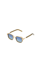 KOMONO Percy – Lunettes de soleil homme combiné or et cristal vert