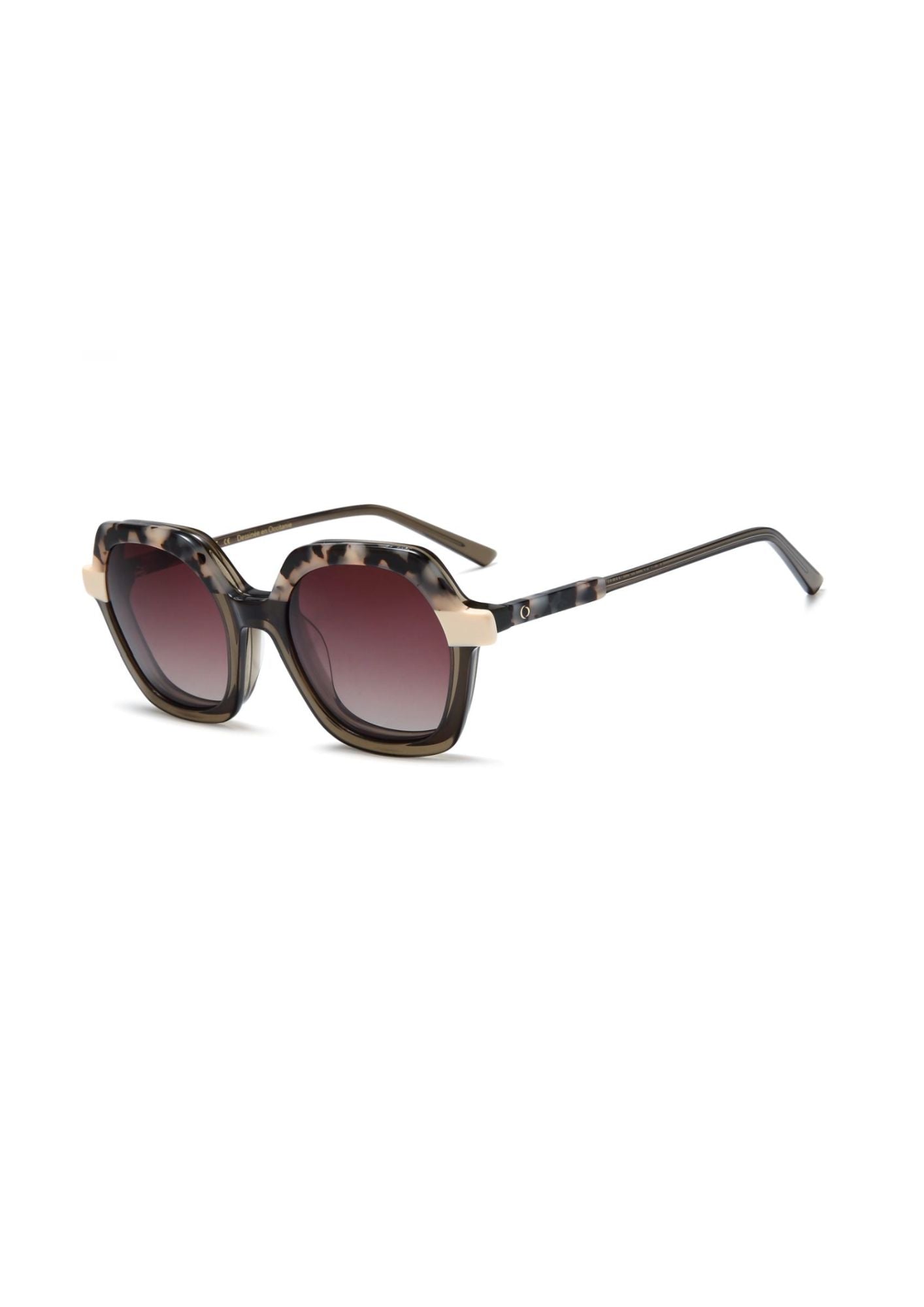OSMOSE OCP623 | Lunettes de vue femme kaki et écaille à clip