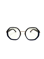 LANCEL – LA90058 | Lunettes de vue femme combiné écaille, rose gold et bleu marine en acétate