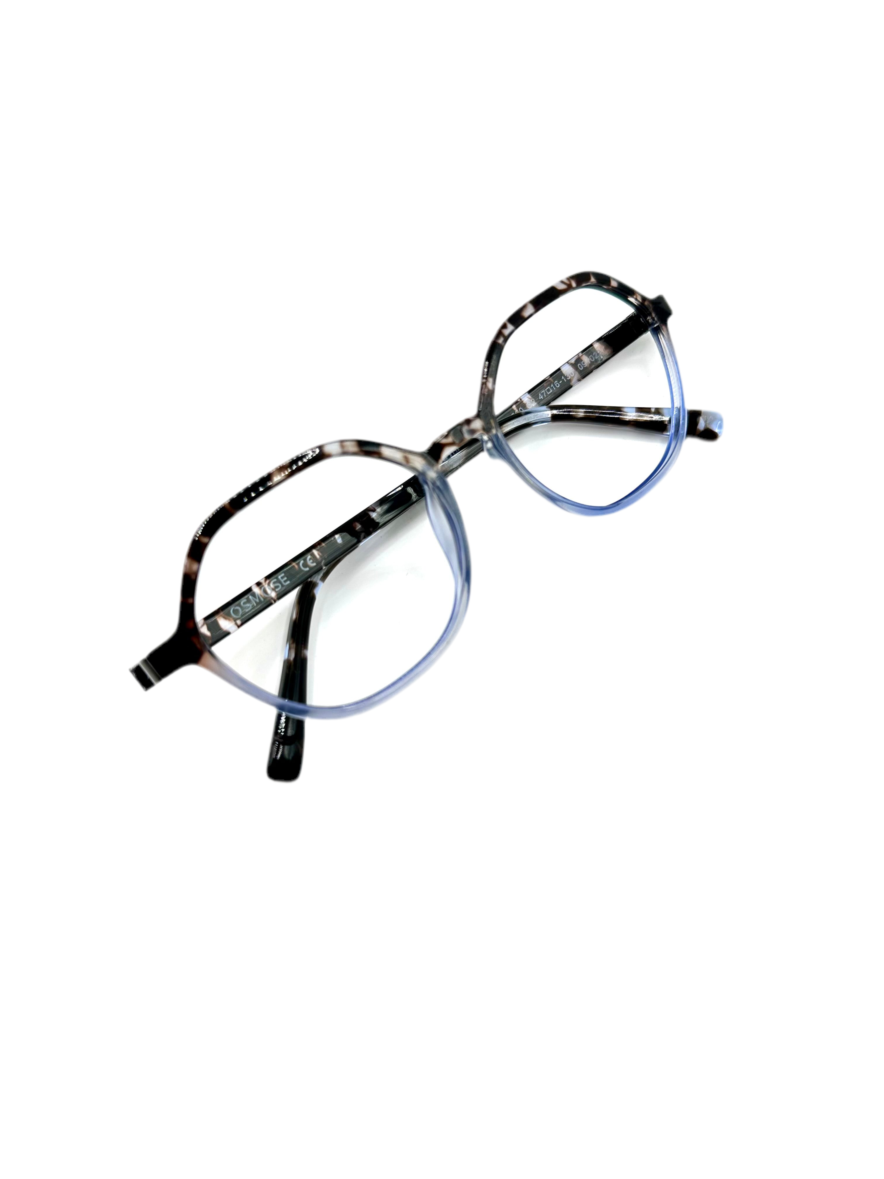 OSMOSE - OCP550 | Lunettes de vue enfant ultem cristal bleu et écaille à clip