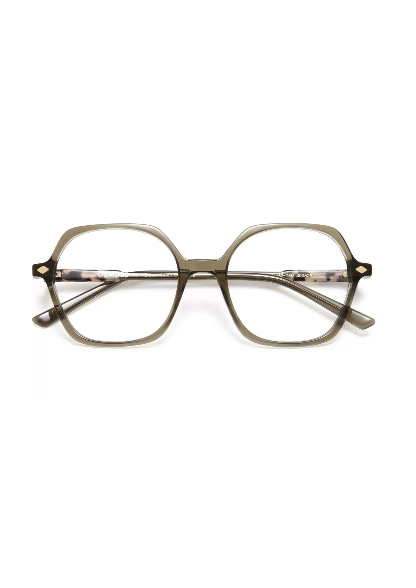 OSMOSE OCP623 | Lunettes de vue femme kaki et écaille à clip