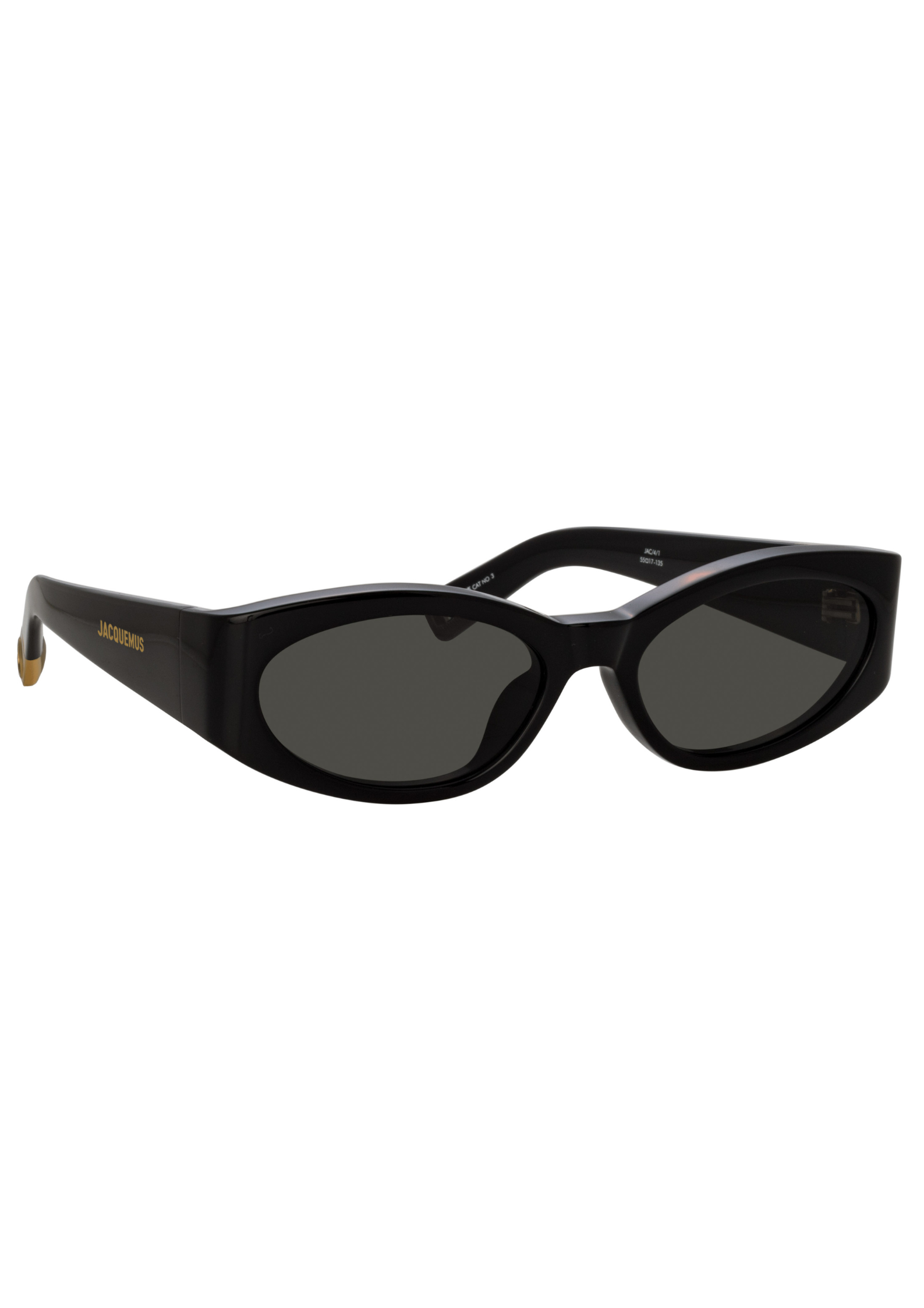 Jacquemus Ovalo  – Noir | Lunettes de soleil en acétate