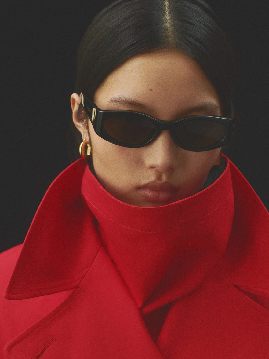 Jacquemus Ovalo  – Noir | Lunettes de soleil en acétate