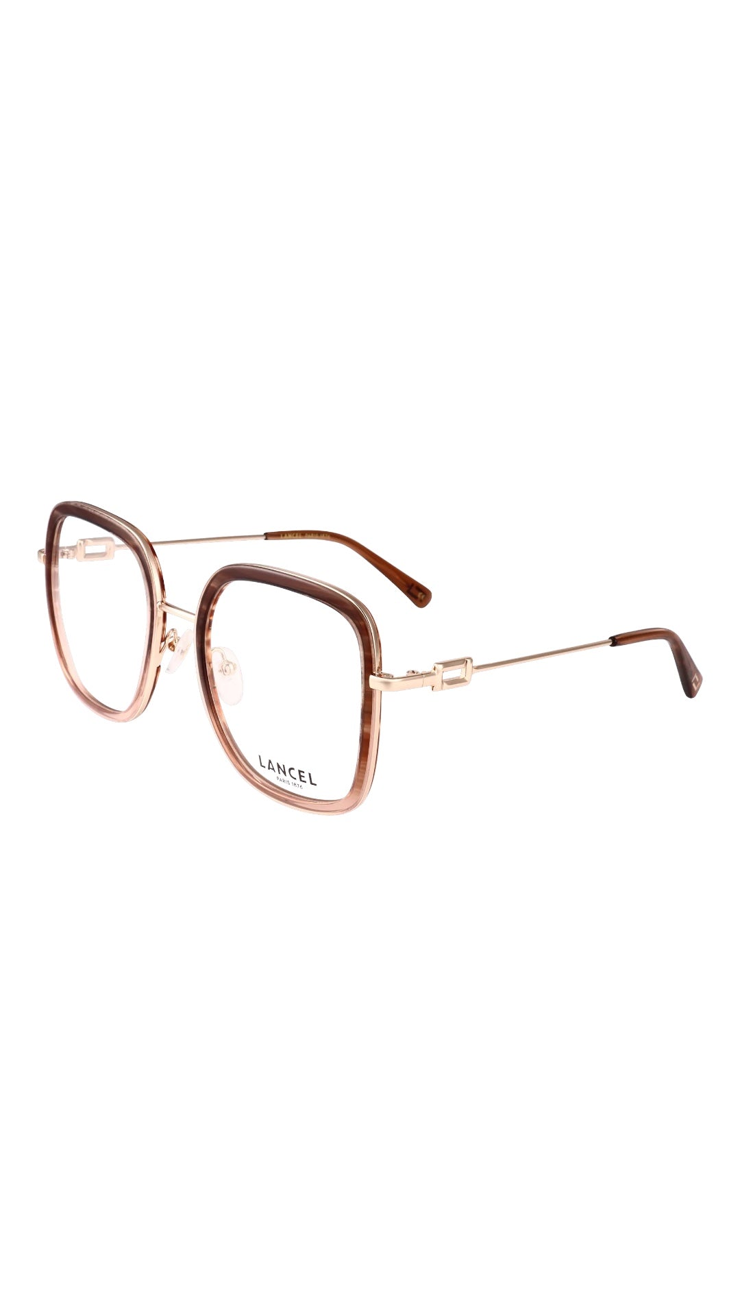 LANCEL – ESTELLE | Lunettes de vue femme combiné dégradé marron et doré