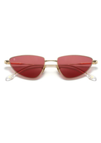 BALI Iris – Lunettes de soleil femme doré verres rouge