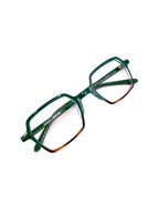 IKALY – OP353 | Lunettes de vue homme vert et écaille