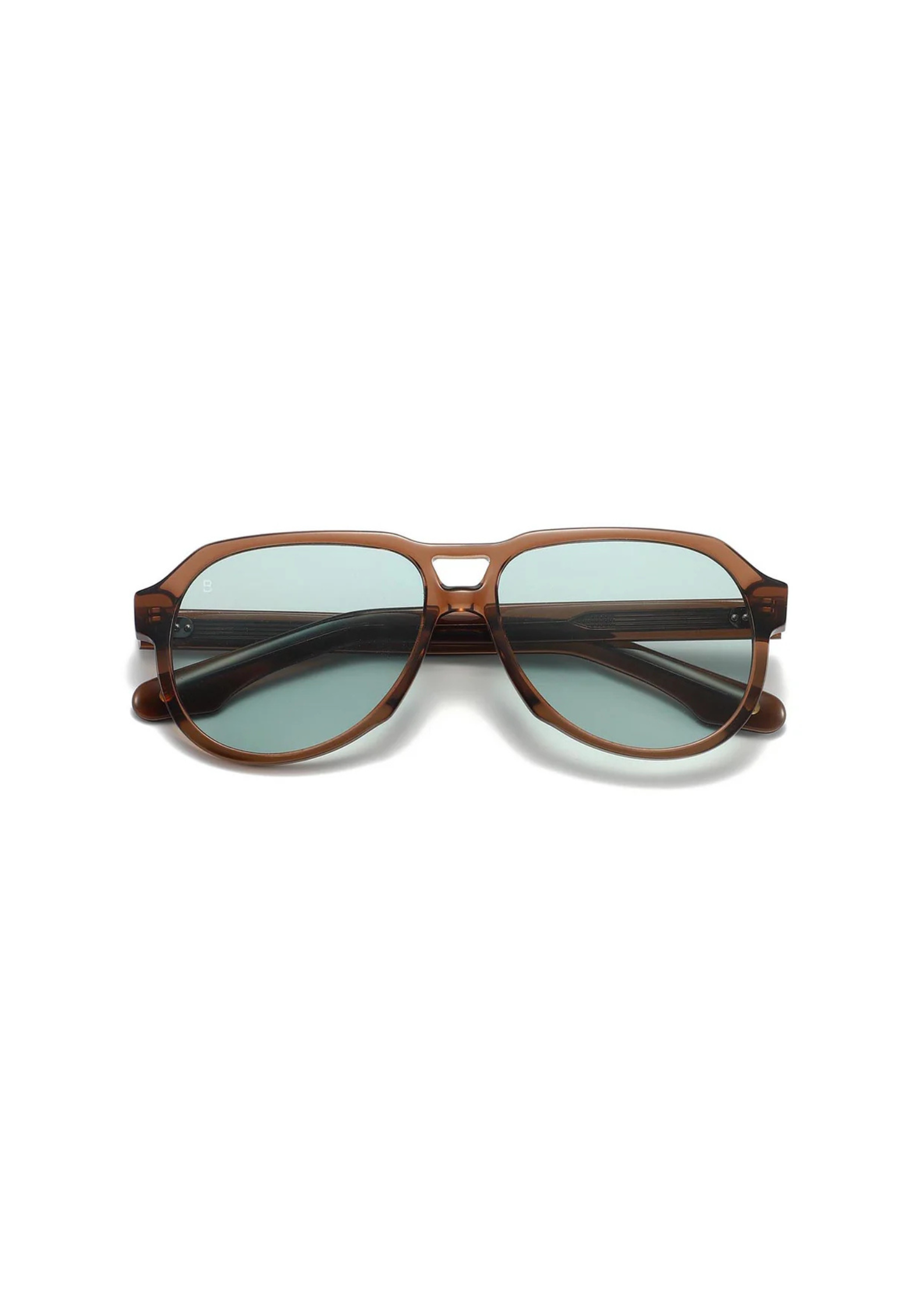 BALI Dune – Lunettes de soleil femme cristal marron verres bleu