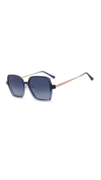 OSMOSE - OCP601 | Lunettes de vue femme métal bleu et rose gold à clip